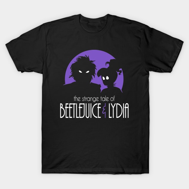 Burton's Tales: Beetlejuice & Lydia T-Shirt by WarbucksDesign